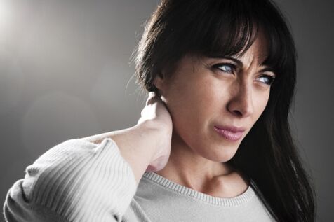A woman has an osteochondrosis of the neck
